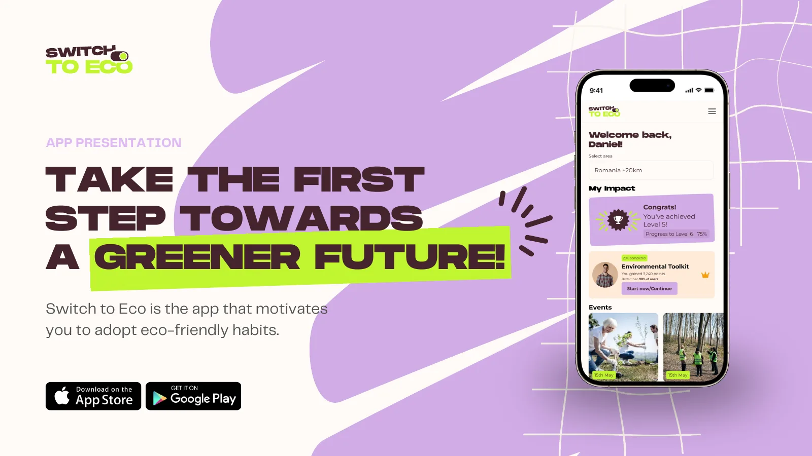 Switch to Eco — Eco-habits mobile app