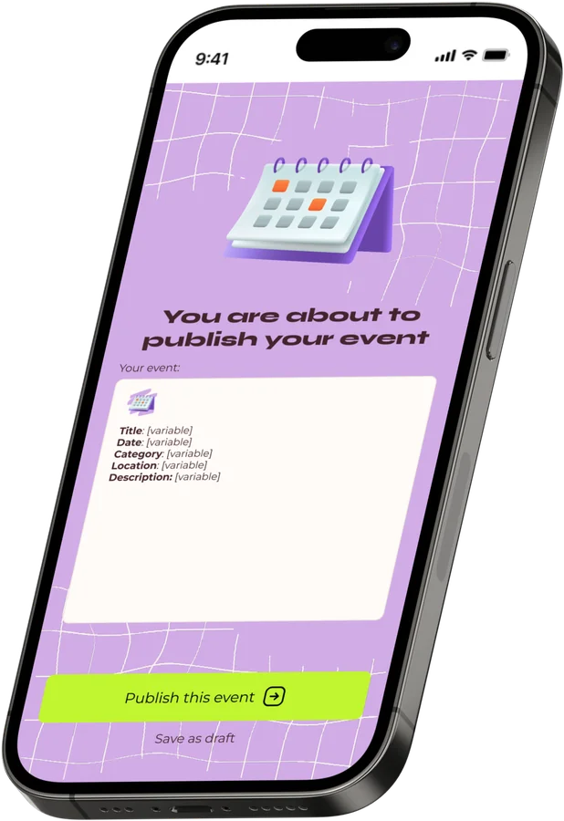 Switch to Eco publish event screen